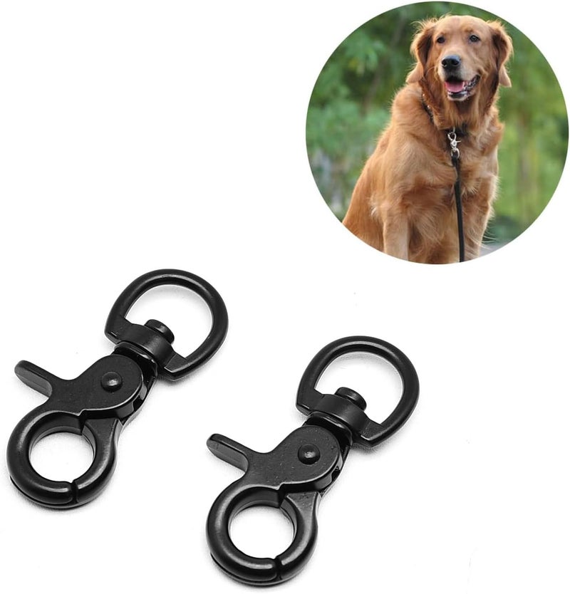 Surf turtle 4 PCS Snap Hook Zinc Alloy Black Key Chain Door Lock Pets Cage Hook Belt Clip for Pet Collars, Dog Traction Rope - Image 5